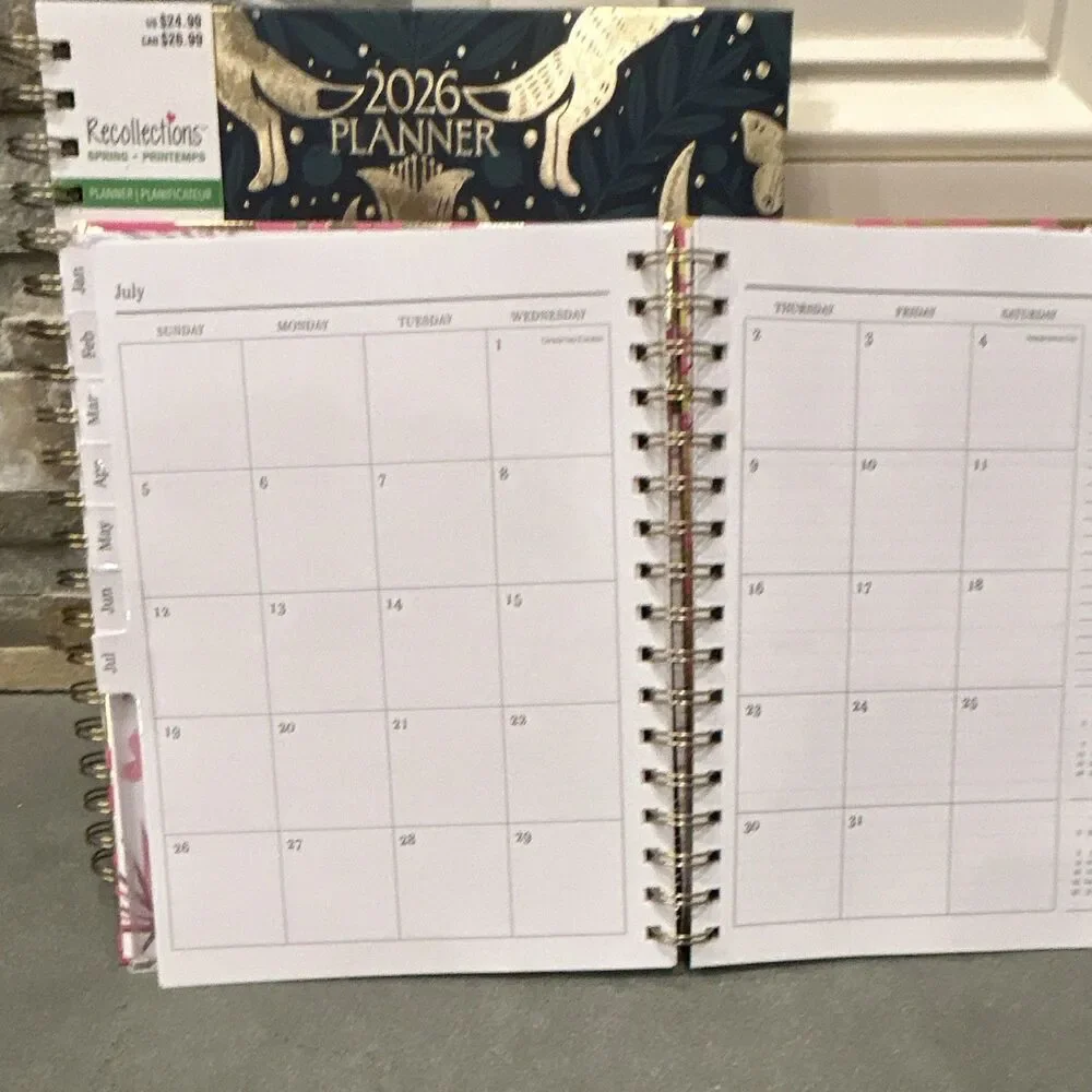 2 for 1 Deal - Recollections 2026 Weekly & Monthly Spiral Planner - CLEARANCE
